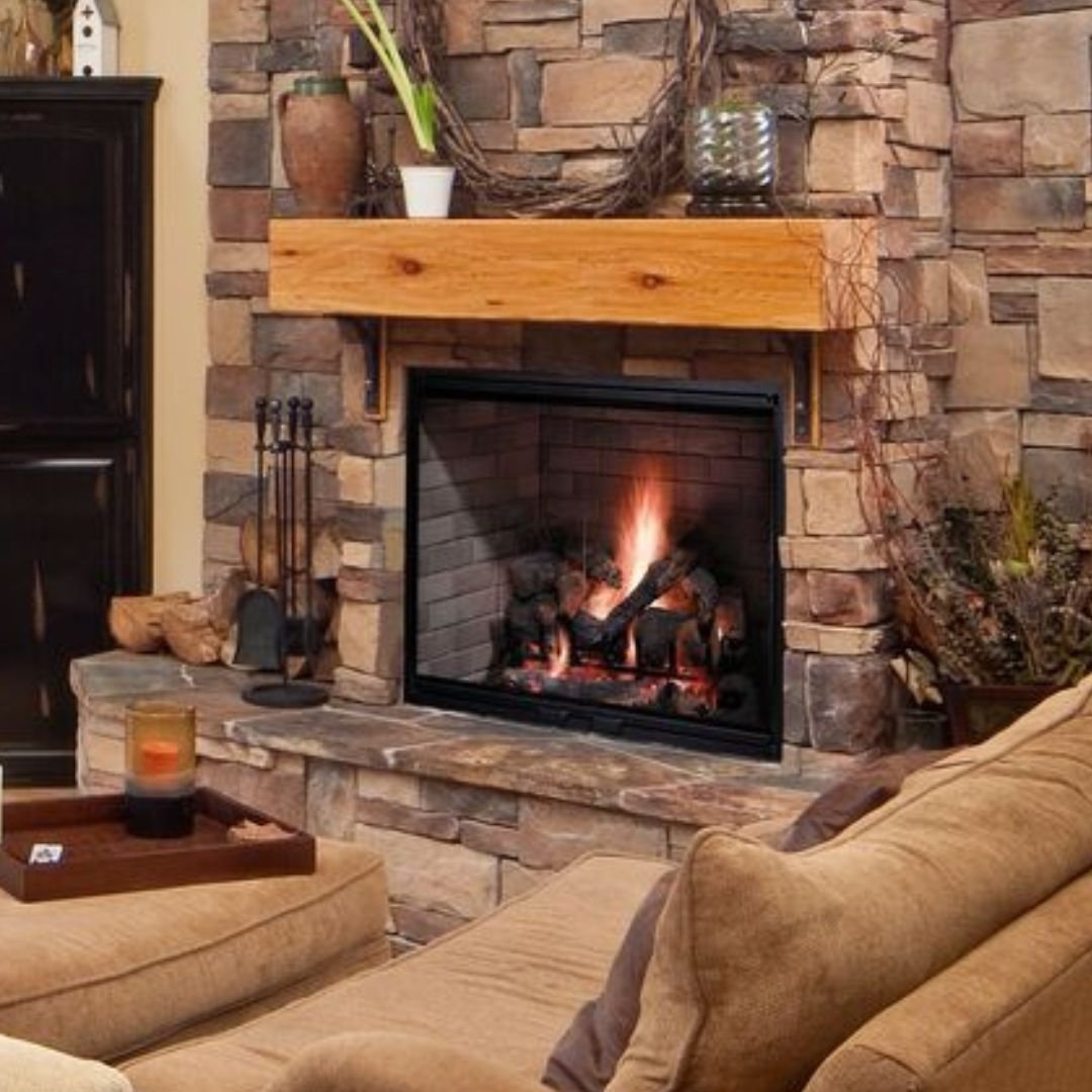 Majestic Biltmore 36 Inch Radiant Wood Burning Fireplace