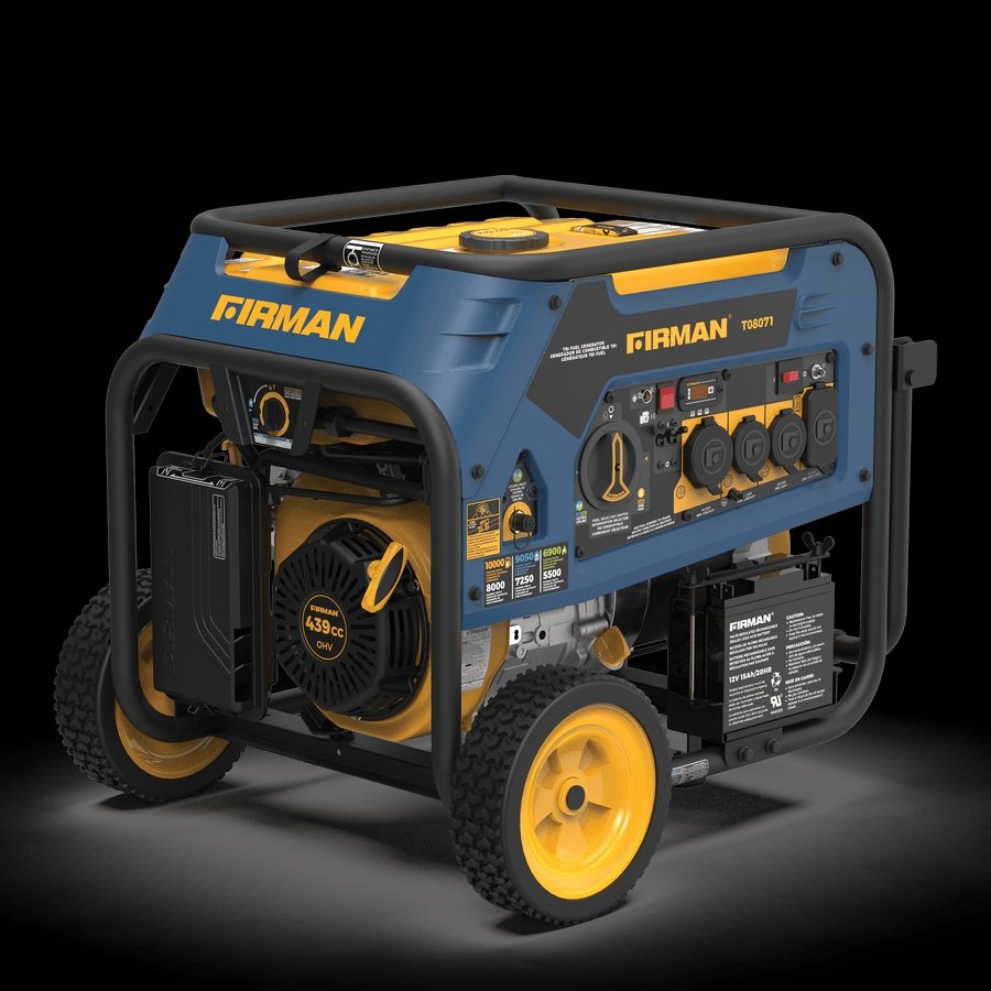 Generator 8000W/ 10,000W Tri Fuel Electric Start 120V/240V with Wheel Kit