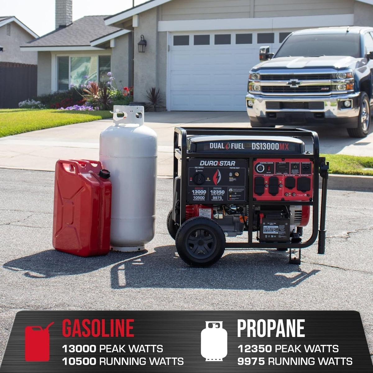DuroMax DS13000MX Dual Fuel Portable Generator