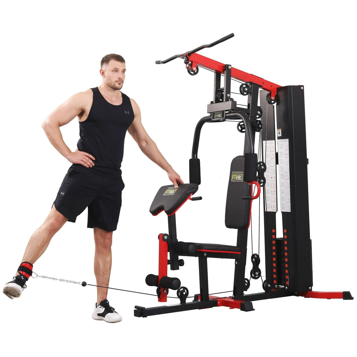 Fitvids LX750 Multifunctional Full Home Gym System Workout Station