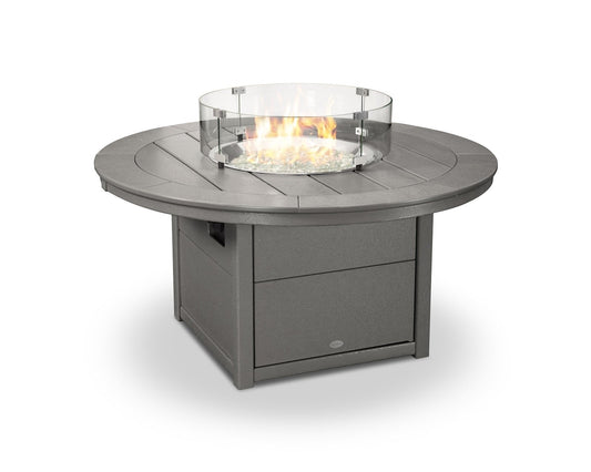 POLYWOOD 48″ Round Fire Pit Table