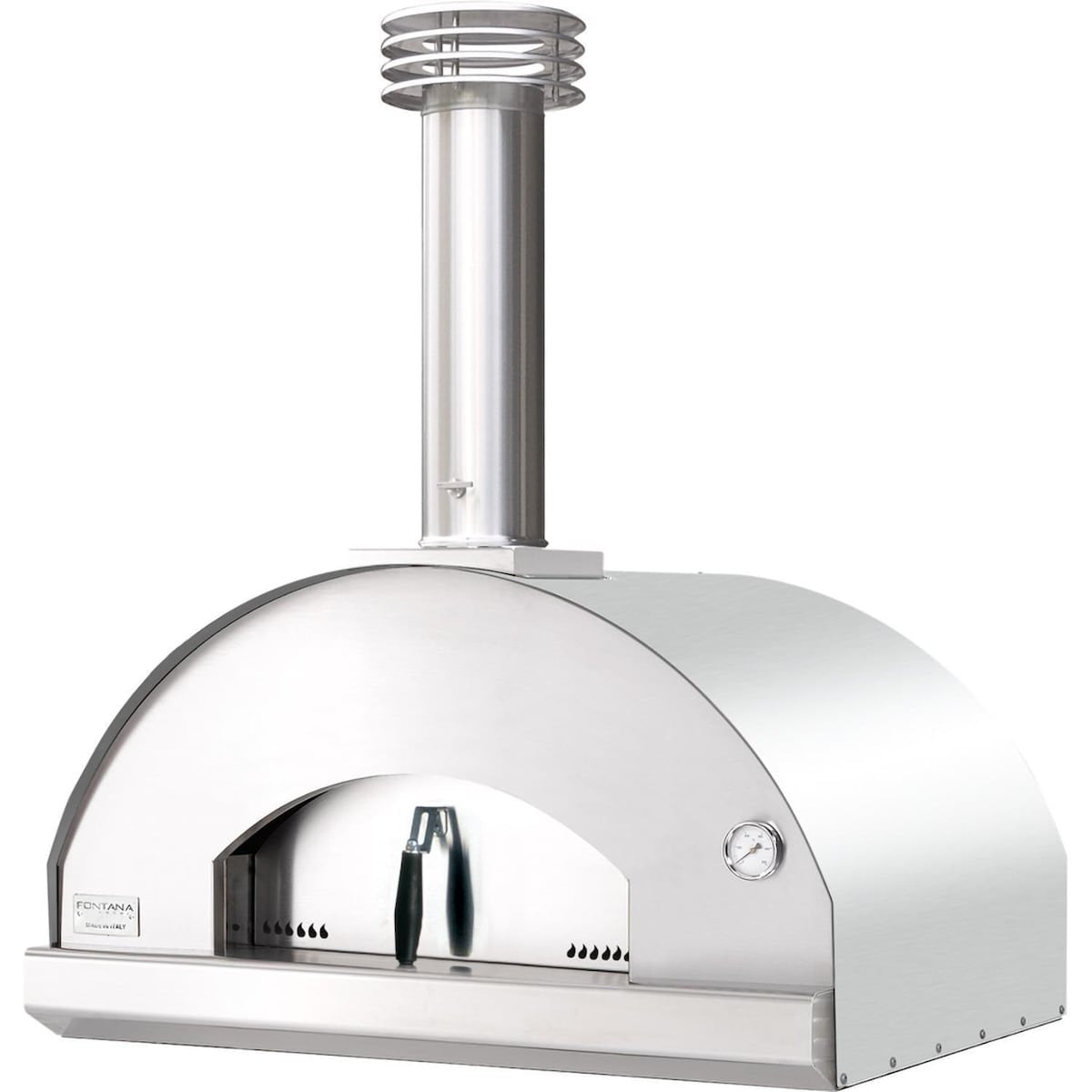 Fontana Forni Mangiafuoco Wood-Fired Pizza Oven – Stainless – FTMF-S
