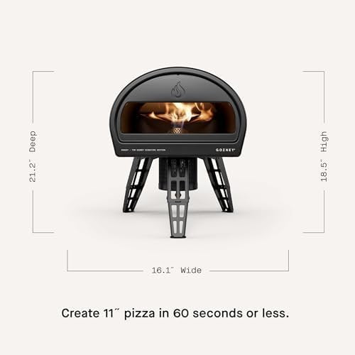 Gozney Roccbox Outdoor Pizza Oven, Black, Portable, Gas & Wood Fired, Restaurant-Grade