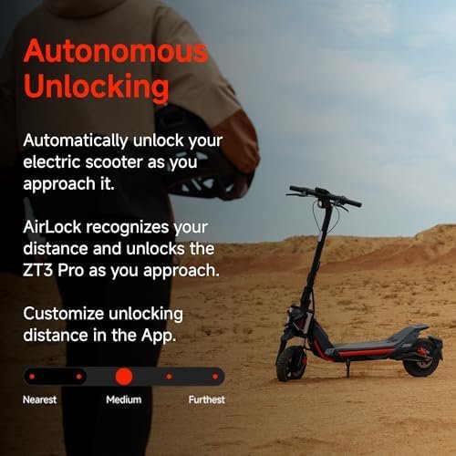 Segway ZT3 Pro Electric Scooter, Up to 24.9 MPH, 43.5-Mile Range, Dual Suspension, Flash Charge, 1600W Peak Motor, Off-Road Scooter for Adults UL Certified (UL2272/2271)