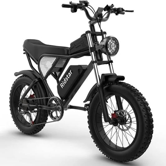 Ridstar Electric Bike for Adults 1500w 33mph,48v 20ah Electric Bicycle,20″ Fat Tire,7-Speed Mountain Bike Ul2849