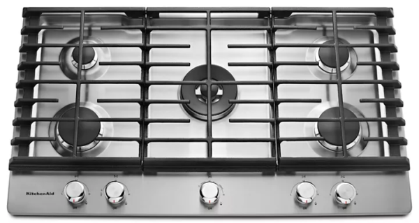KitchenAid 36″ 5-Burner Gas Cooktop