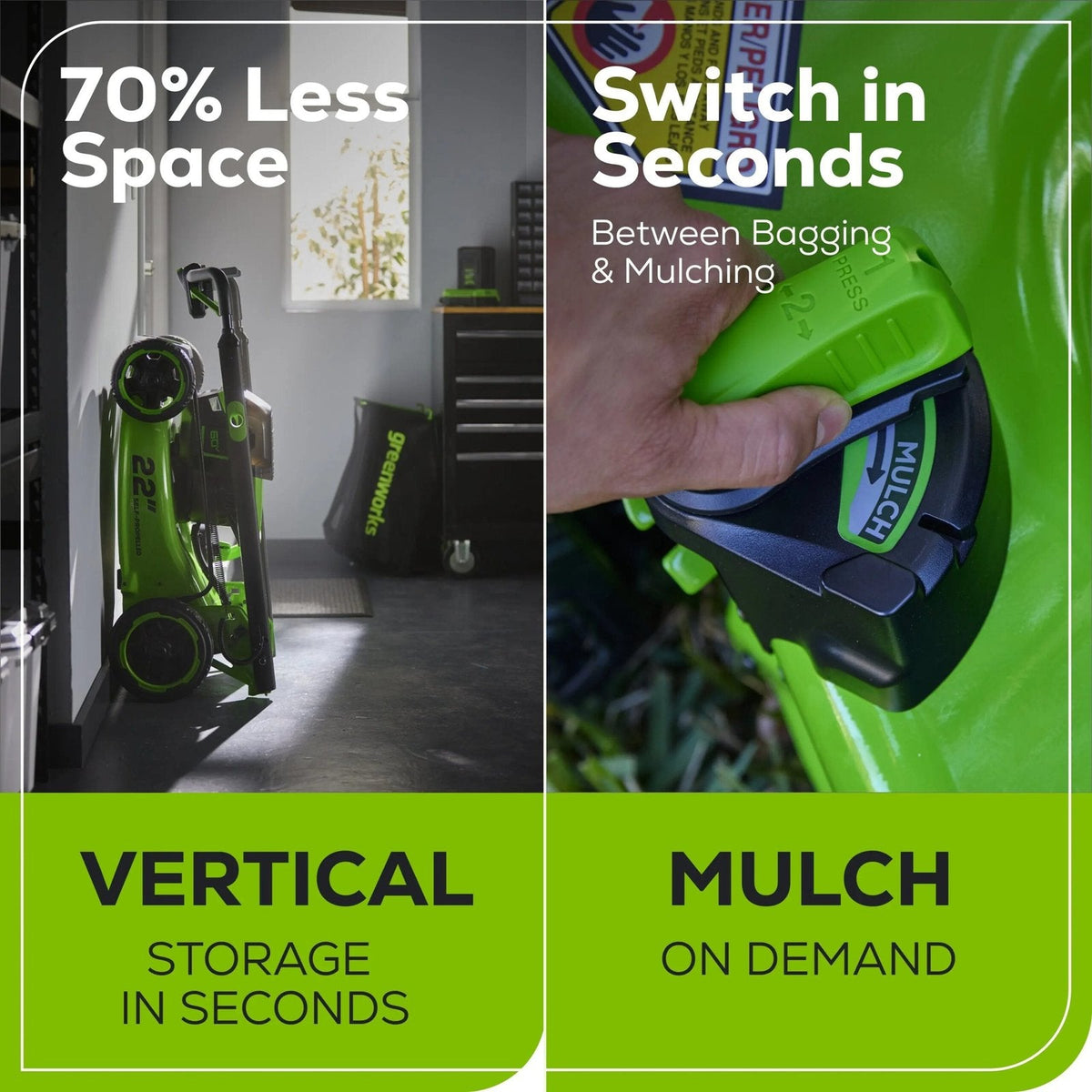 Greenworks Pro 60V 22″ Cordless Self-Propelled Push Lawn Mower