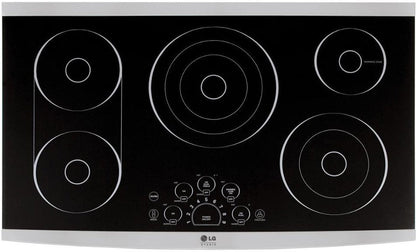 LG STUDIO 36″ Built-In Electric Cooktop LSCE365ST